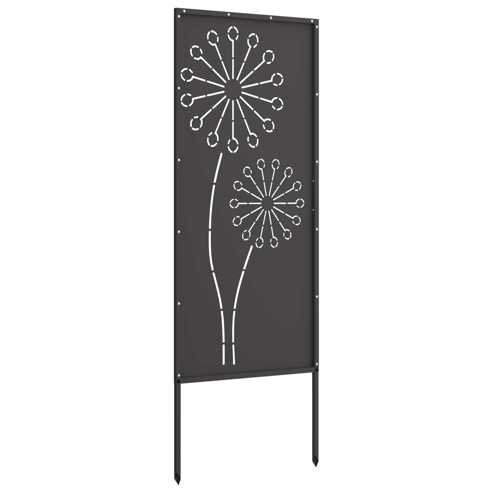 Sodo privatumo ekranas „Fretwork“ Juoda 50 x 140 cm