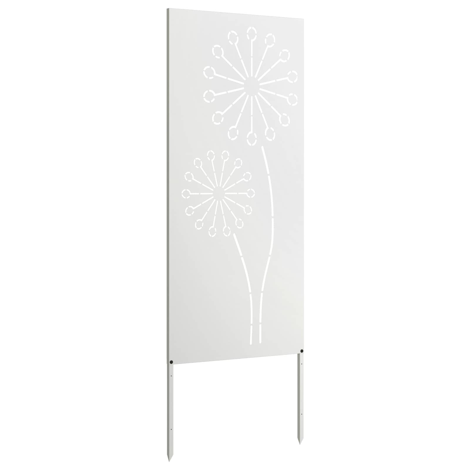 Sodo privatumo ekranas „Fretwork“ Balta 50 x 140 cm