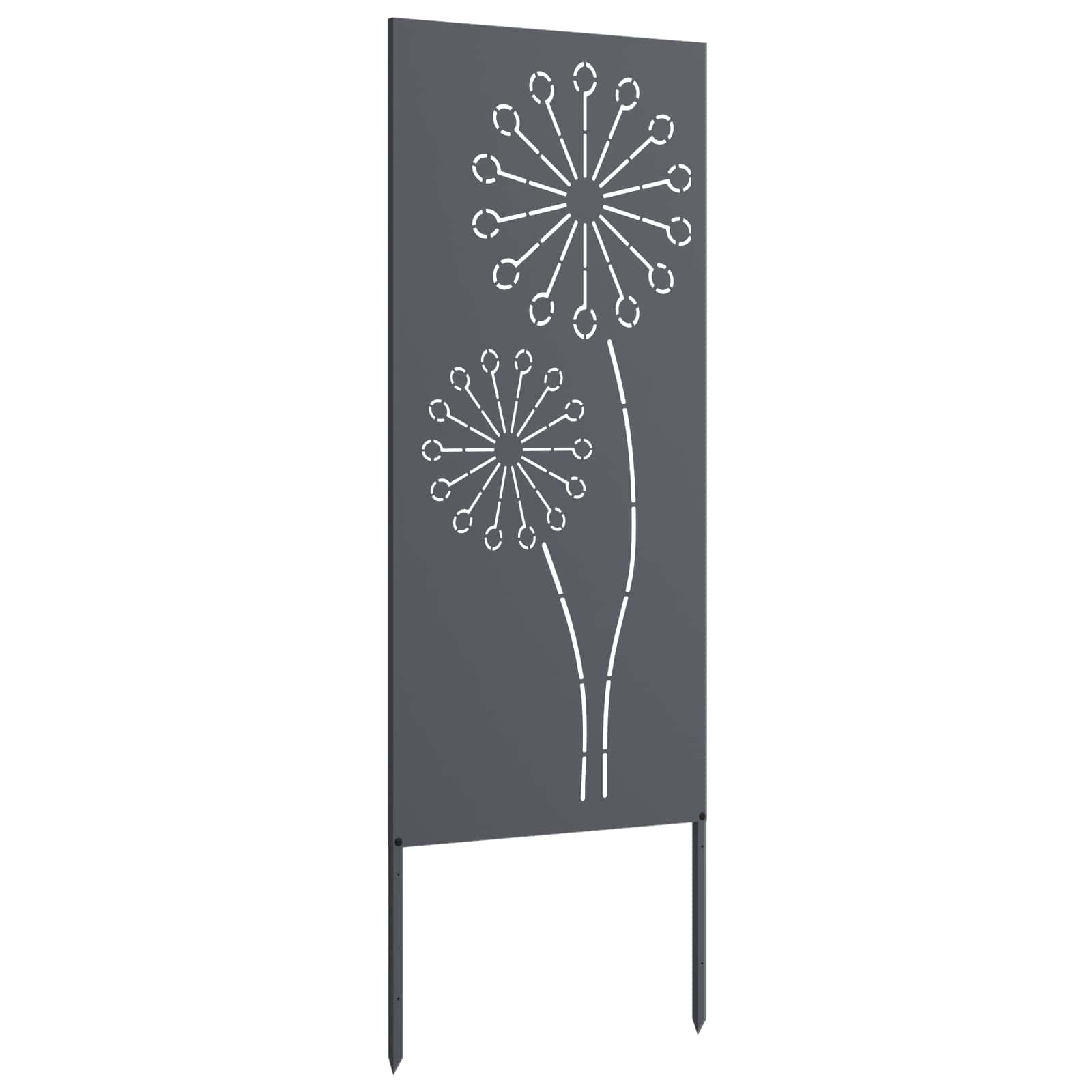 Sodo privatumo ekranas „Fretwork“ Antracitas 50 x 140 cm