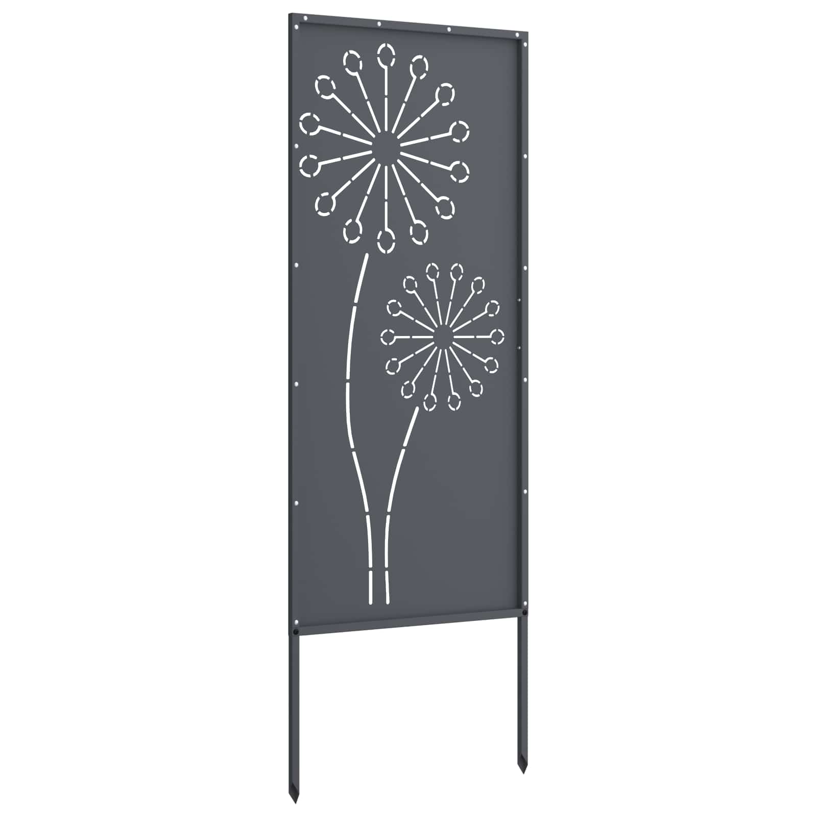 Sodo privatumo ekranas „Fretwork“ Antracitas 50 x 140 cm
