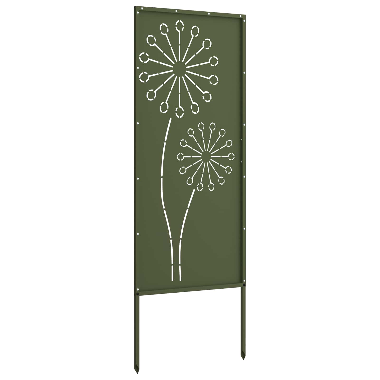 Sodo privatumo ekranas „Fretwork“ Alyvuogių žalia 50 x 140 cm