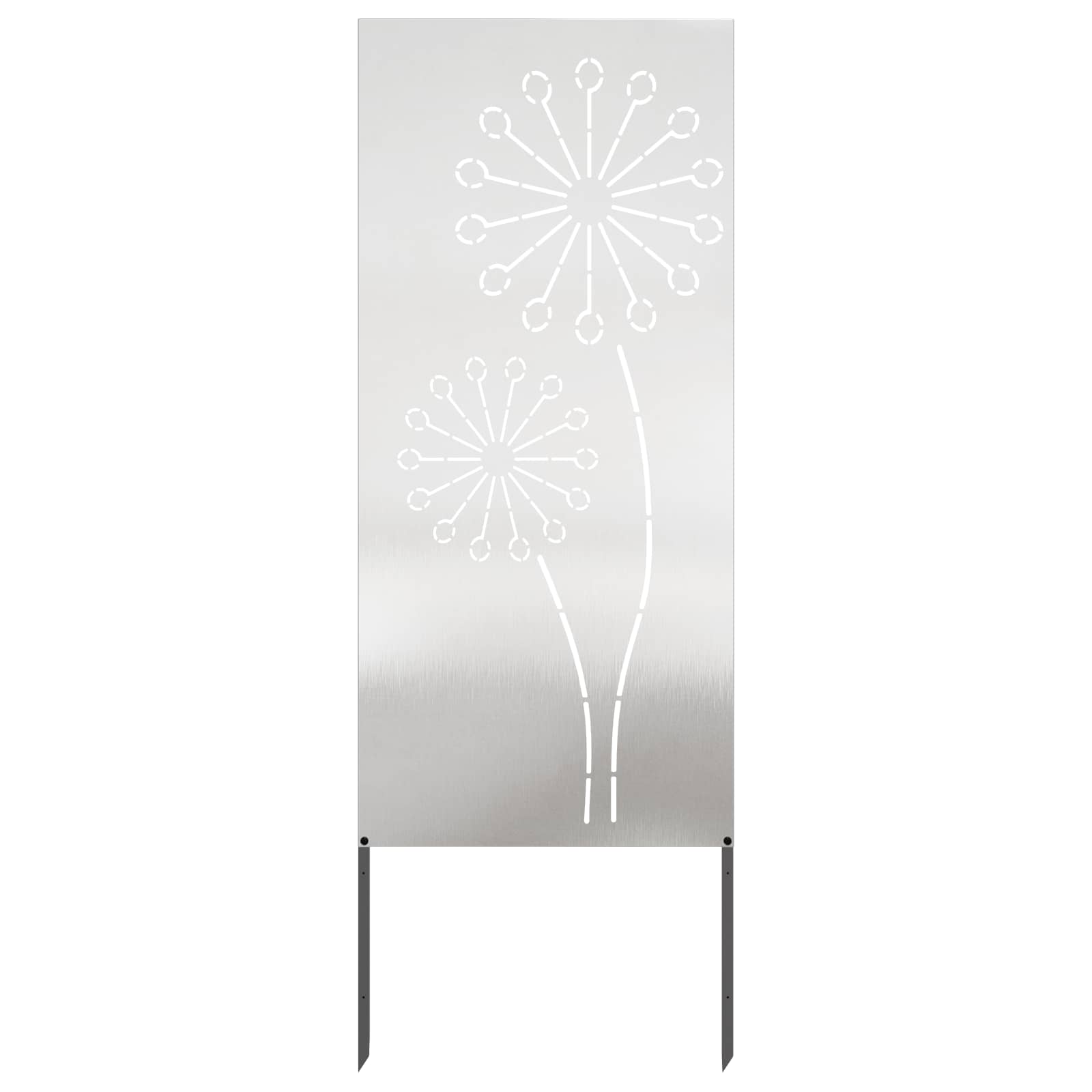 Sodo privatumo ekranas Sidabro 50 x 140 cm Nerūdijantis plienas