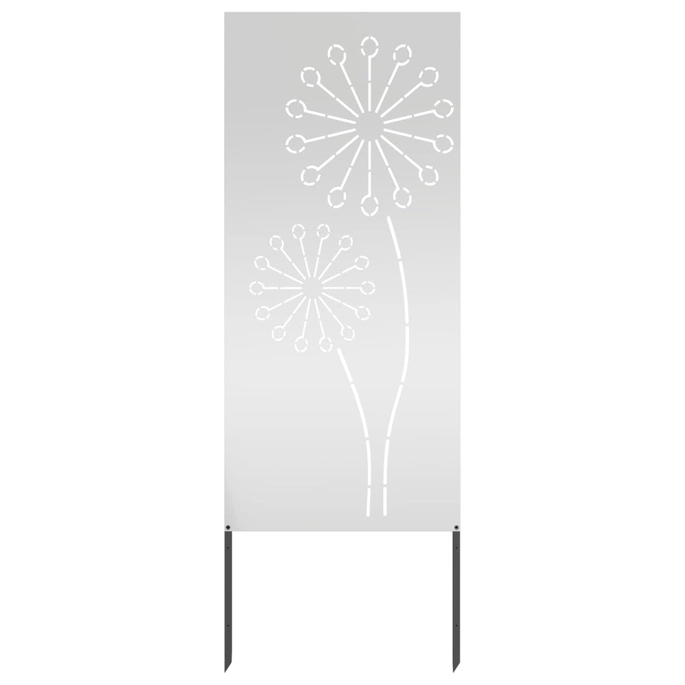 Sodo privatumo ekranas „Fretwork“ Sidabro 50 x 140 cm