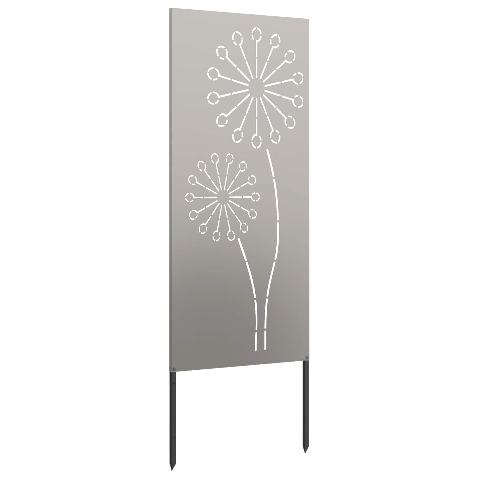 Sodo privatumo ekranas „Fretwork“ Rūdijanti 50 x 140 cm