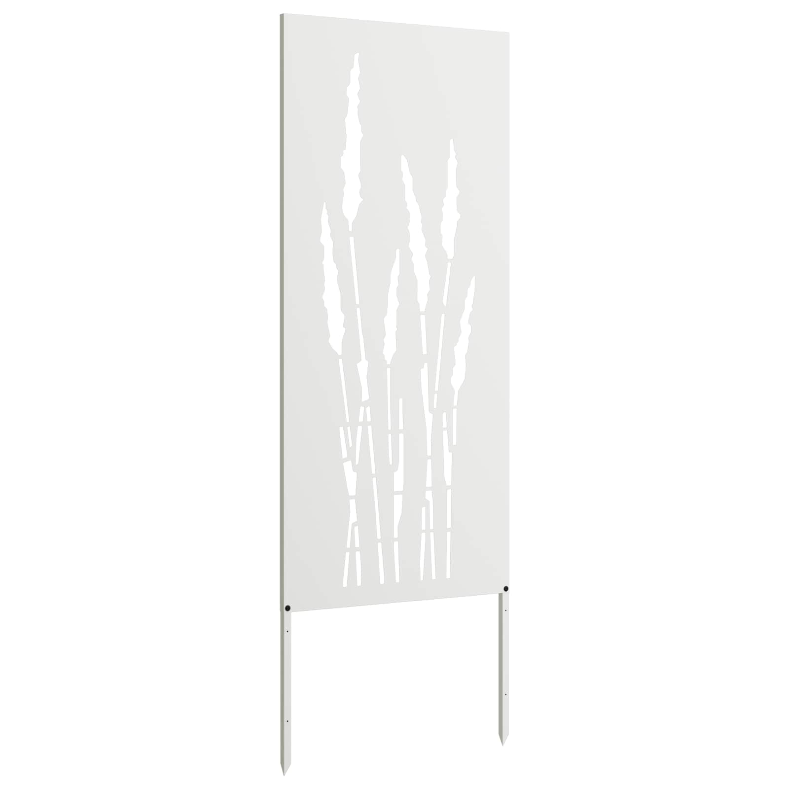 Dārza privātuma ekrāns Ziedu Balts 50 x 140 cm