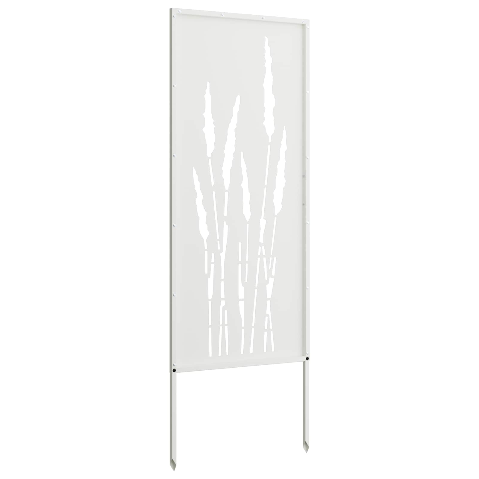 Dārza privātuma ekrāns Ziedu Balts 50 x 140 cm