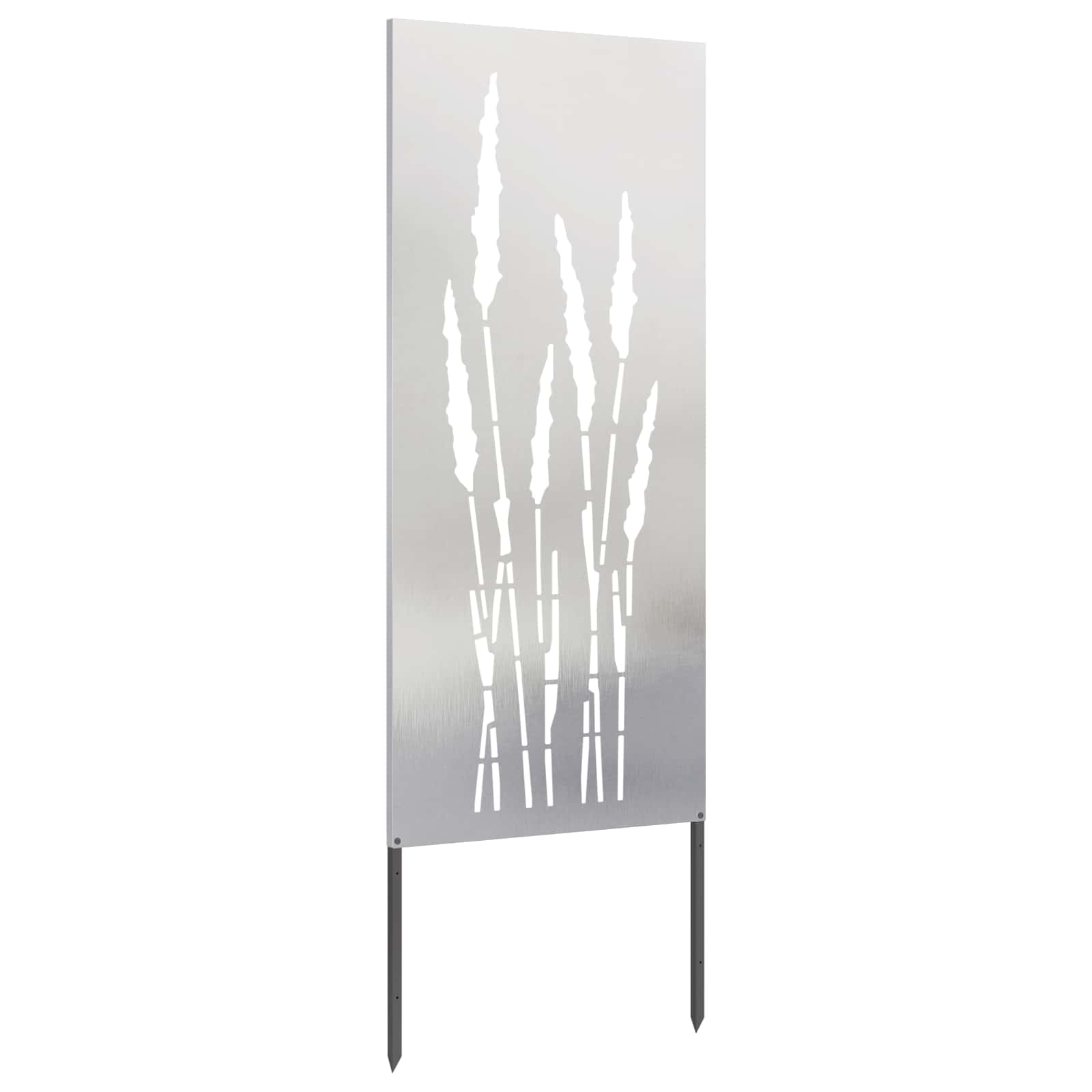 Sodo privatumo ekranas Sidabro 50 x 140 cm Nerūdijantis plienas