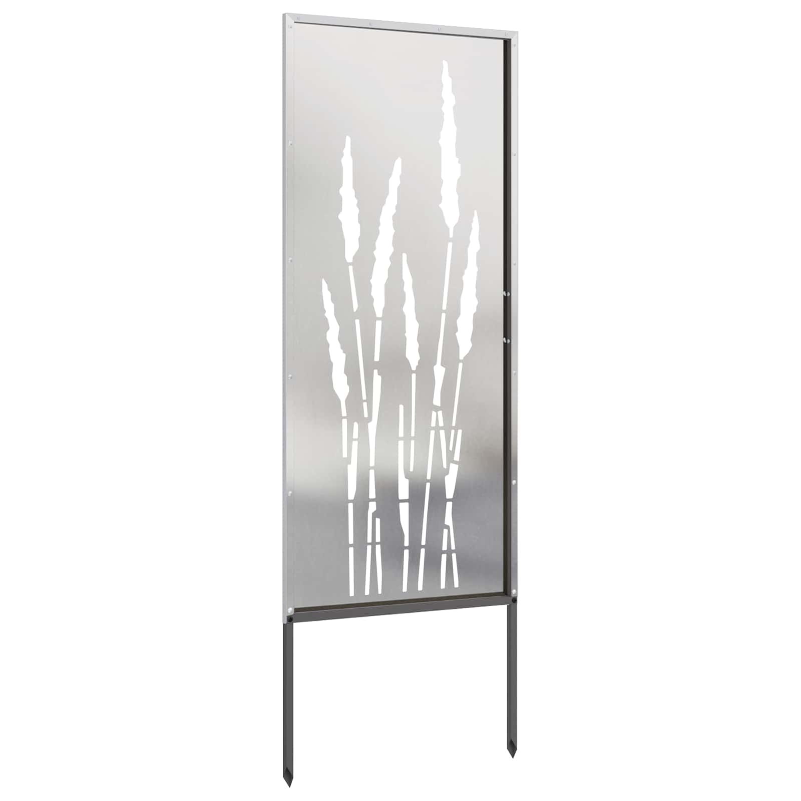 Sodo privatumo ekranas Sidabro 50 x 140 cm Nerūdijantis plienas