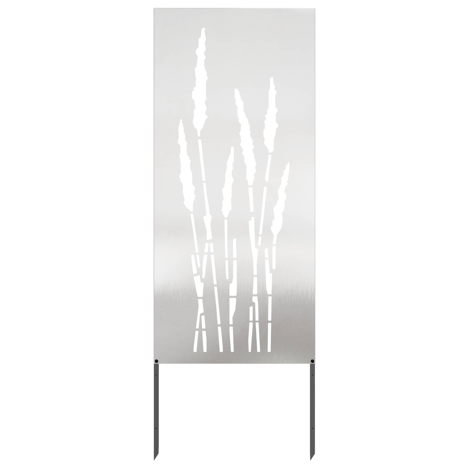 Sodo privatumo ekranas Sidabro 50 x 140 cm Nerūdijantis plienas