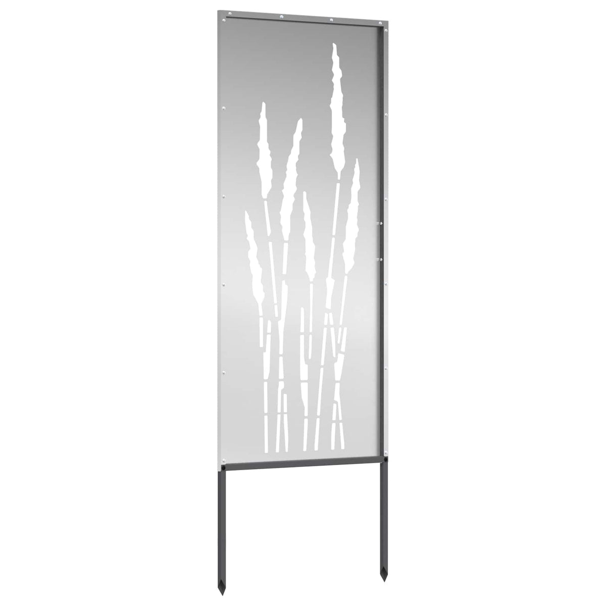 Sodo privatumo ekranas Gėlių Sidabro 50 x 140 cm