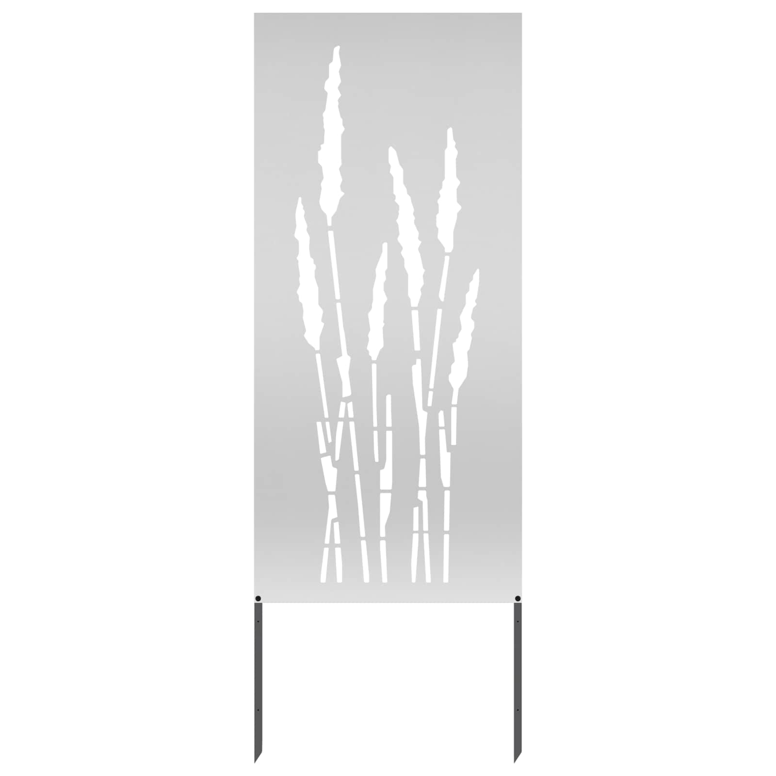 Sodo privatumo ekranas Gėlių Sidabro 50 x 140 cm
