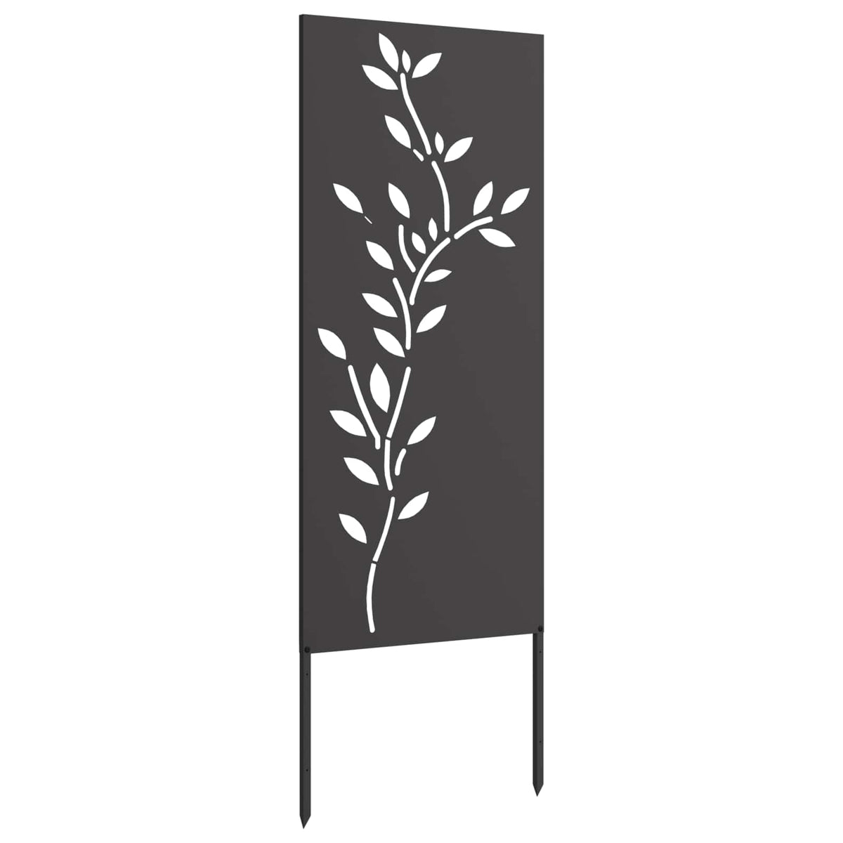Sodo privatumo ekranas Gėlių Juoda 50 x 140 cm