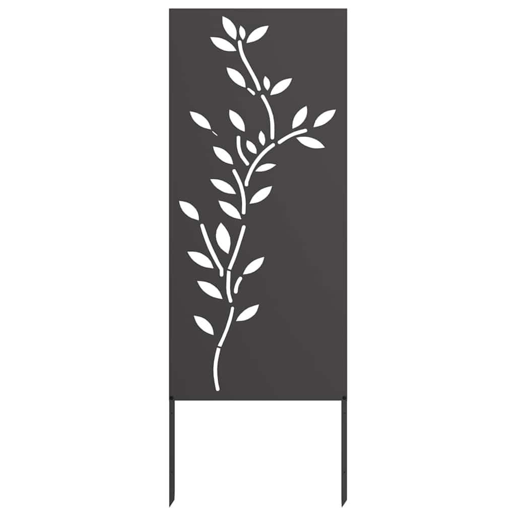 Sodo privatumo ekranas Gėlių Juoda 50 x 140 cm