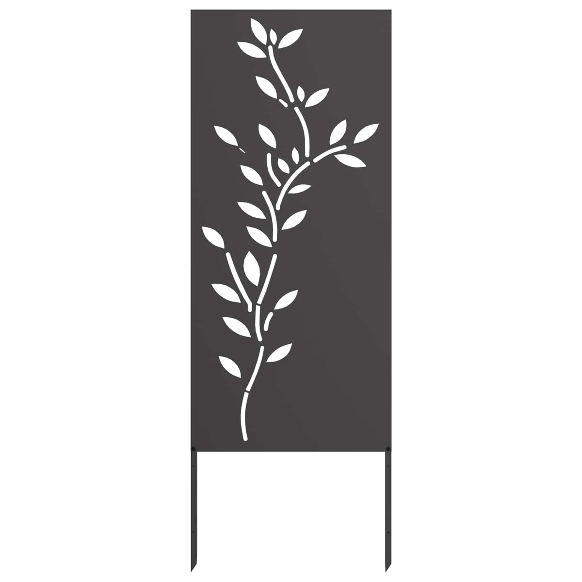 Sodo privatumo ekranas Gėlių Juoda 50 x 140 cm