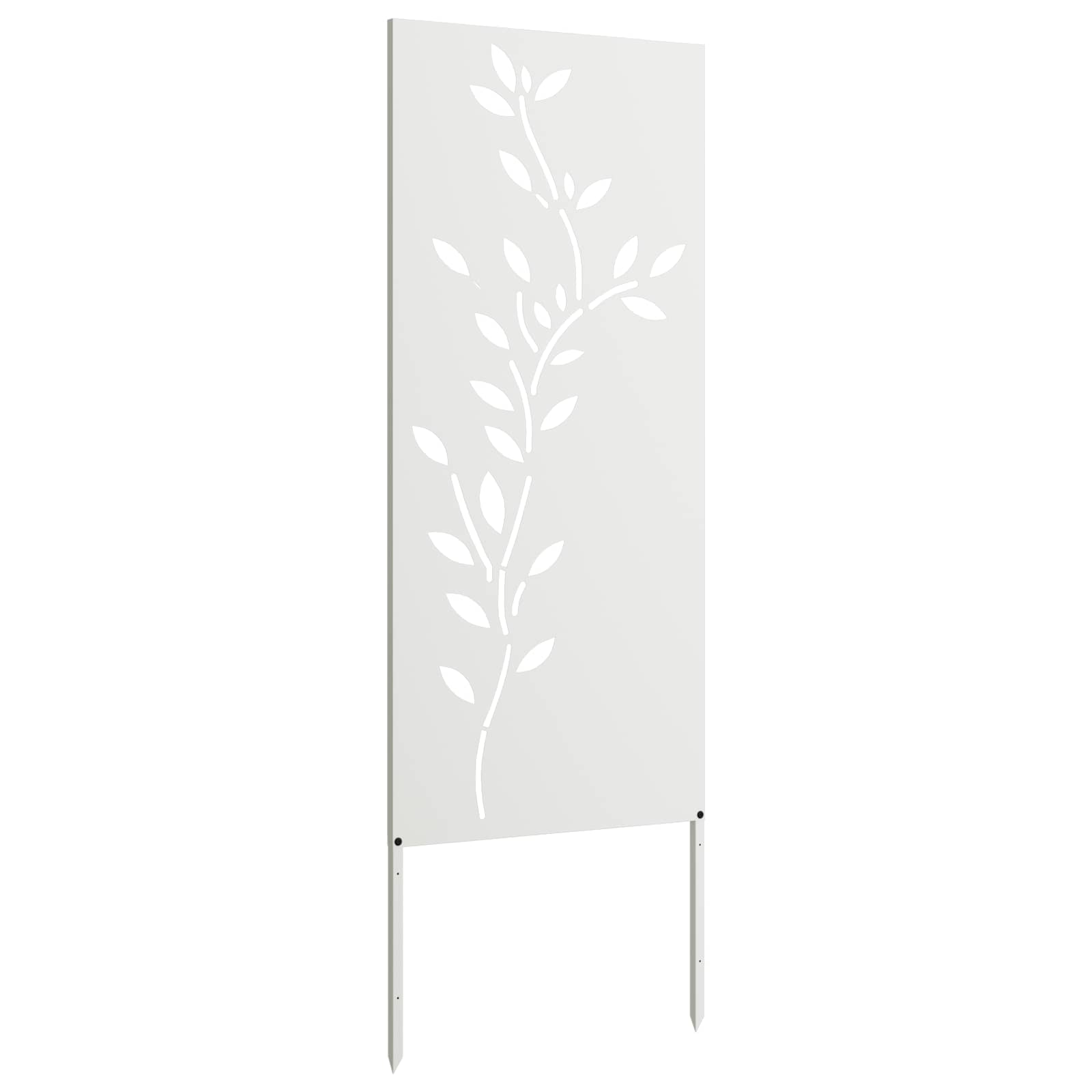Sodo privatumo ekranas Gėlių Balta 50 x 140 cm