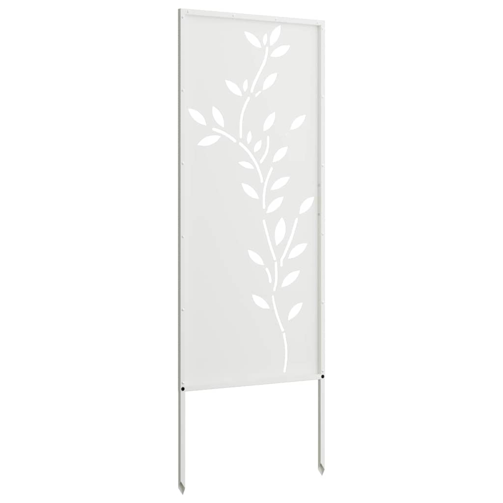 Sodo privatumo ekranas Gėlių Balta 50 x 140 cm