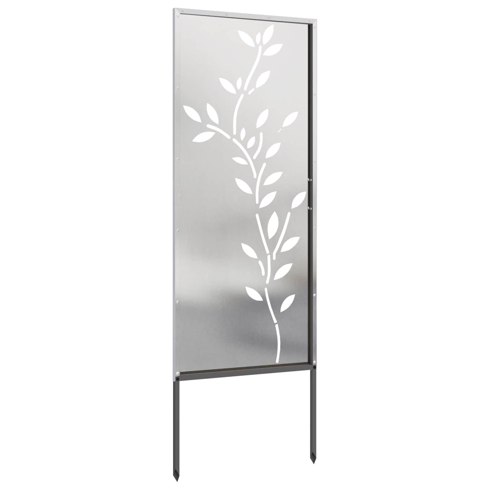 Sodo privatumo ekranas Sidabro 50 x 140 cm Nerūdijantis plienas