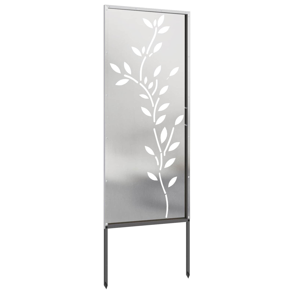Sodo privatumo ekranas Sidabro 50 x 140 cm Nerūdijantis plienas