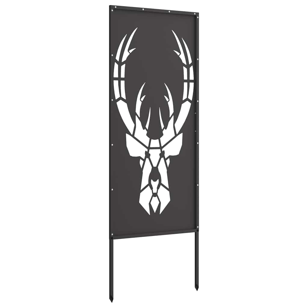 Dārza privātuma aizsegs Dzīvnieku raksti Melns 50 x 140 cm