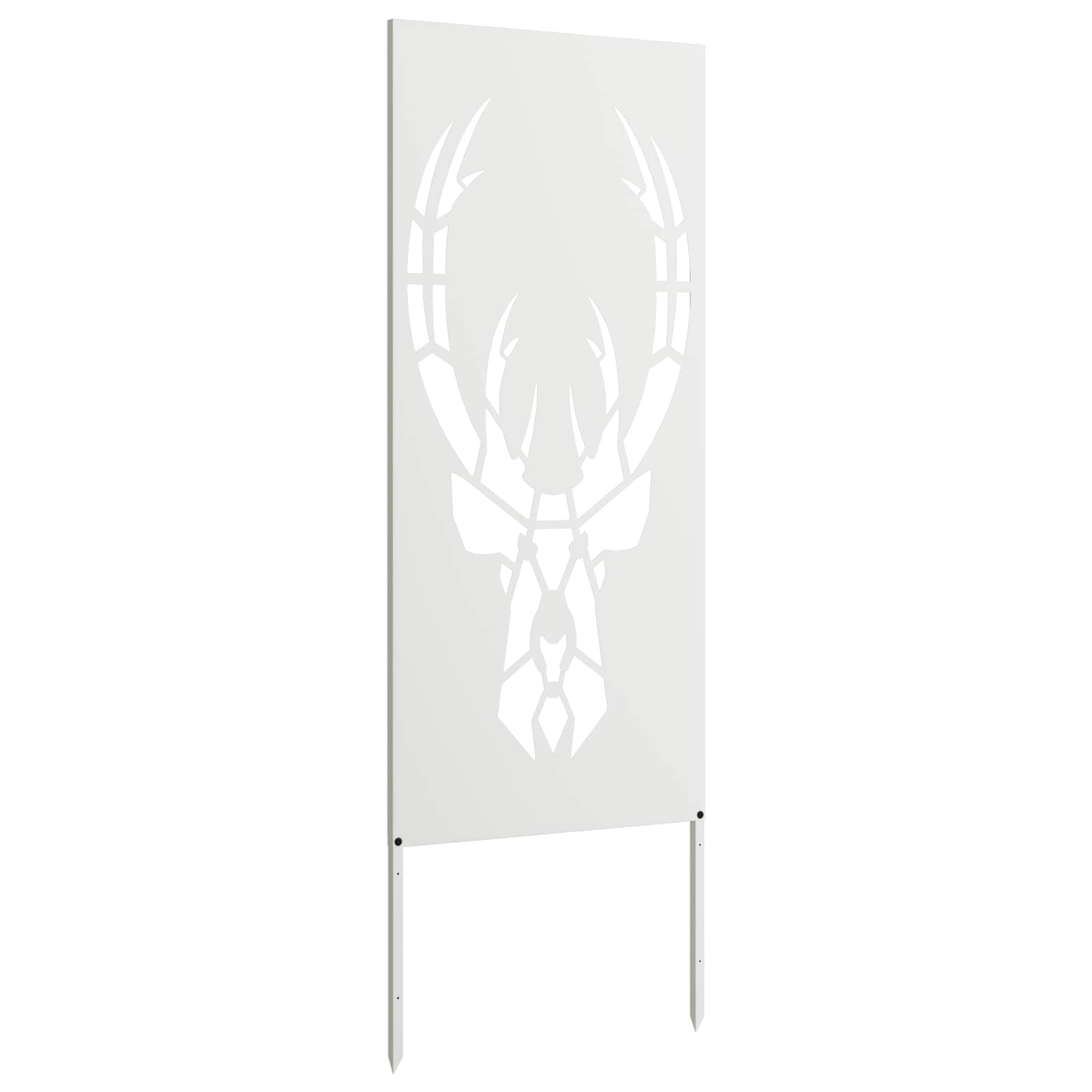Garden Privacy Screen Animal Prints White 50 x 140 cm