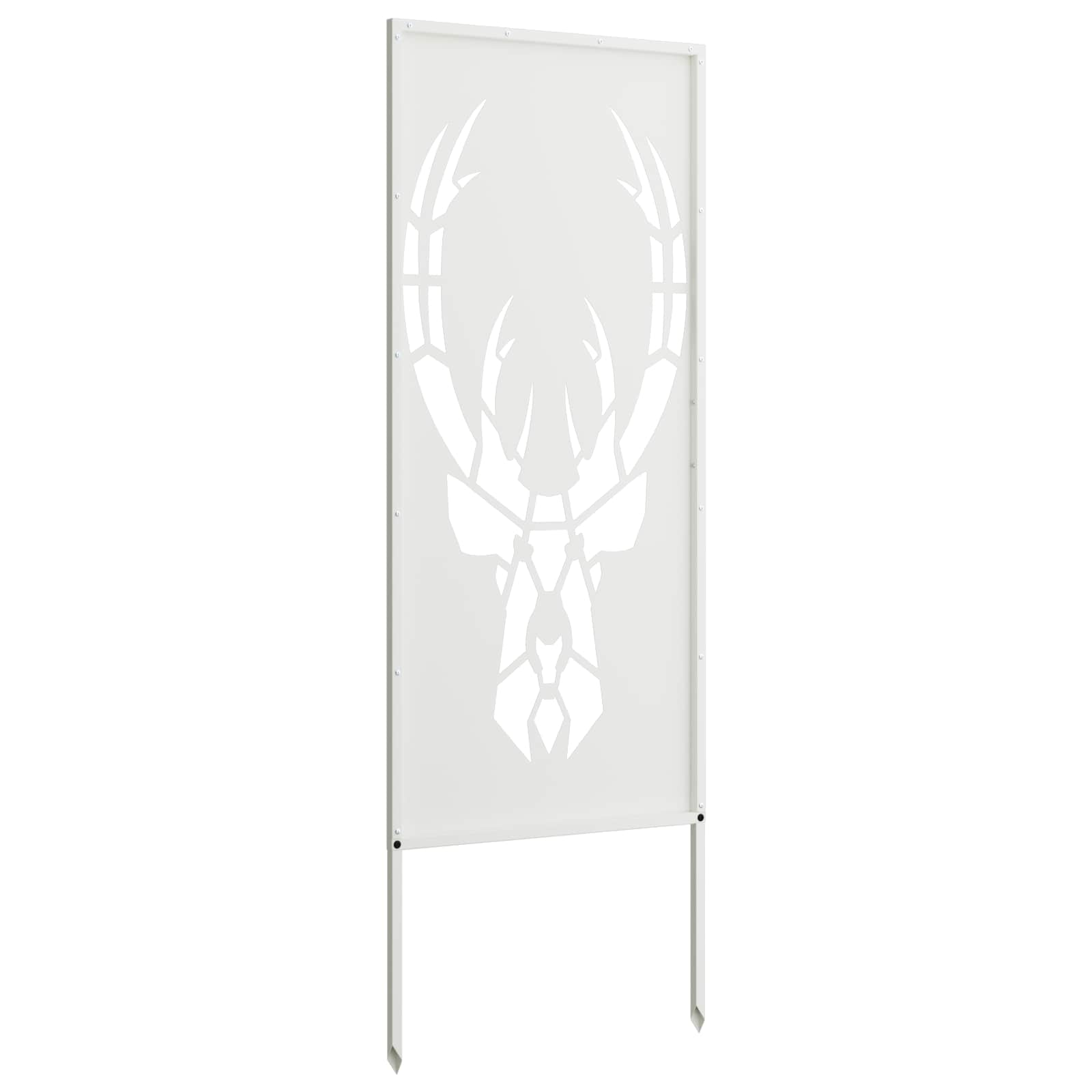 Garden Privacy Screen Animal Prints White 50 x 140 cm