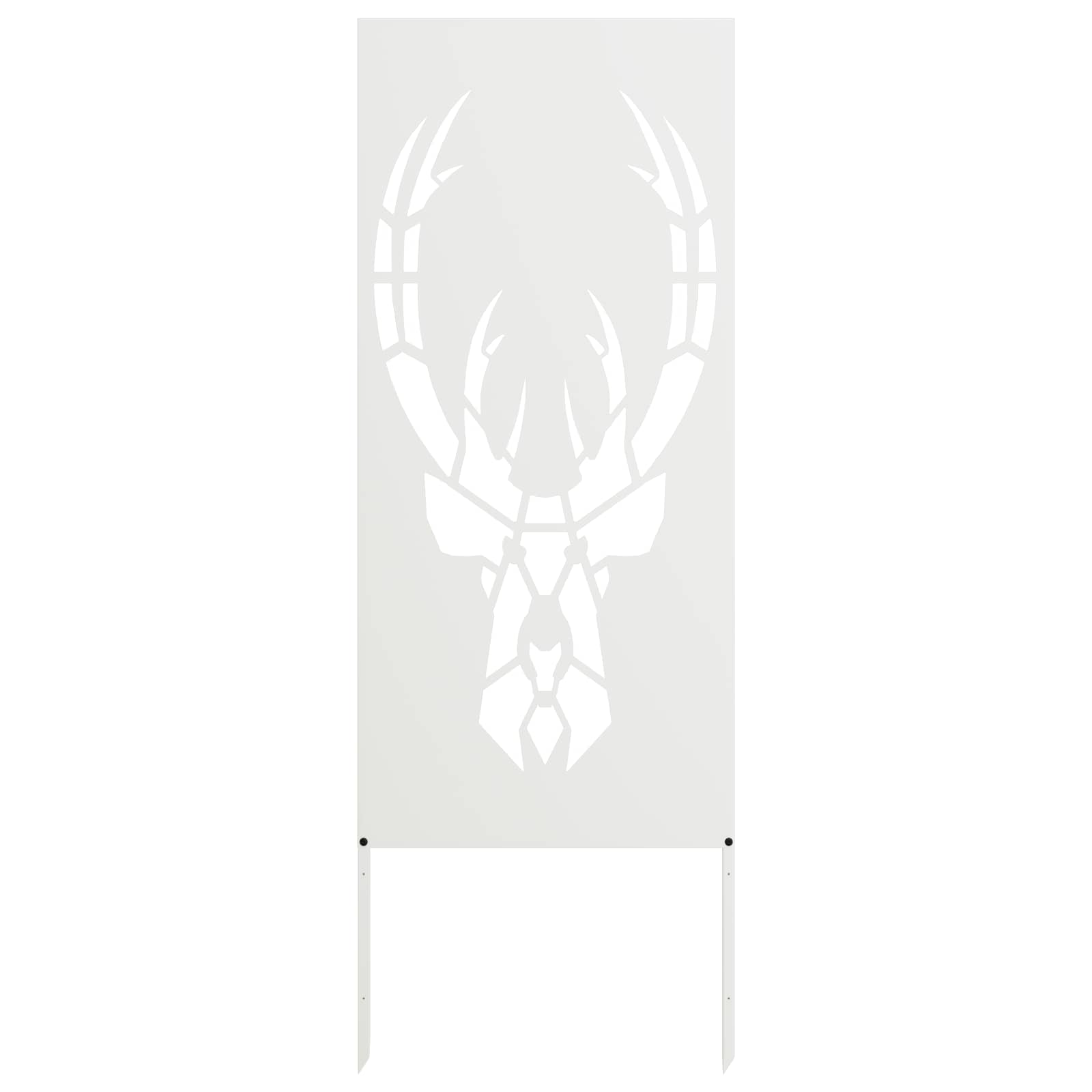 Garden Privacy Screen Animal Prints White 50 x 140 cm