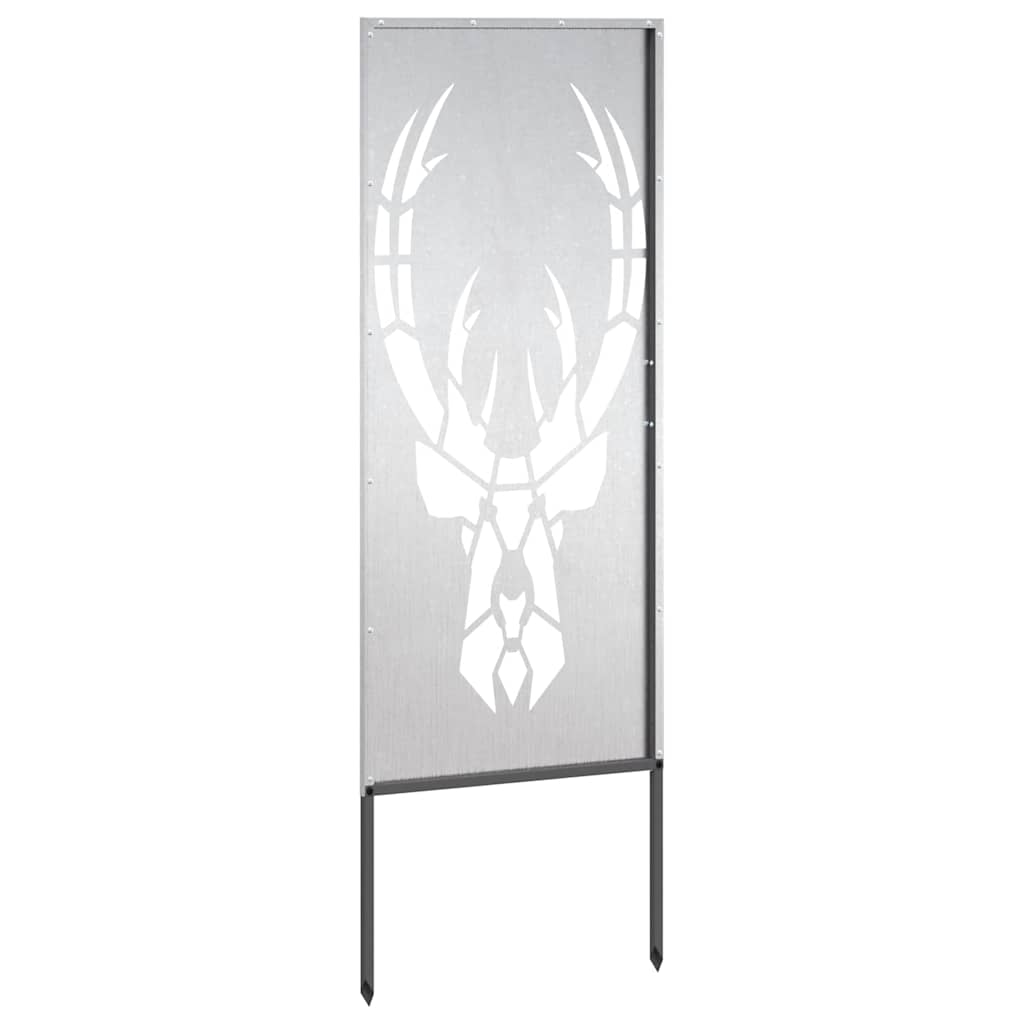 Dārza privātuma ekrāns Sudraba 50 x 140 cm Nerūsējošais tērauds