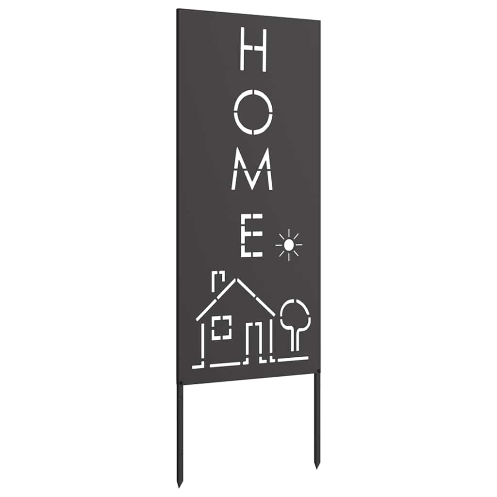 Garden Privacy Screen "Fretwork" Black 50 x 140 cm