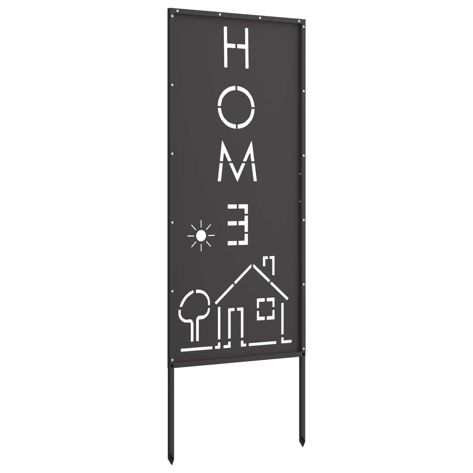 Sodo privatumo ekranas „Fretwork“ Juoda 50 x 140 cm