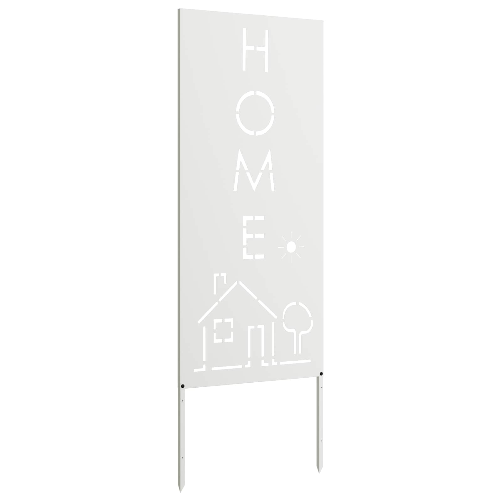 Sodo privatumo ekranas „Fretwork“ Balta 50 x 140 cm
