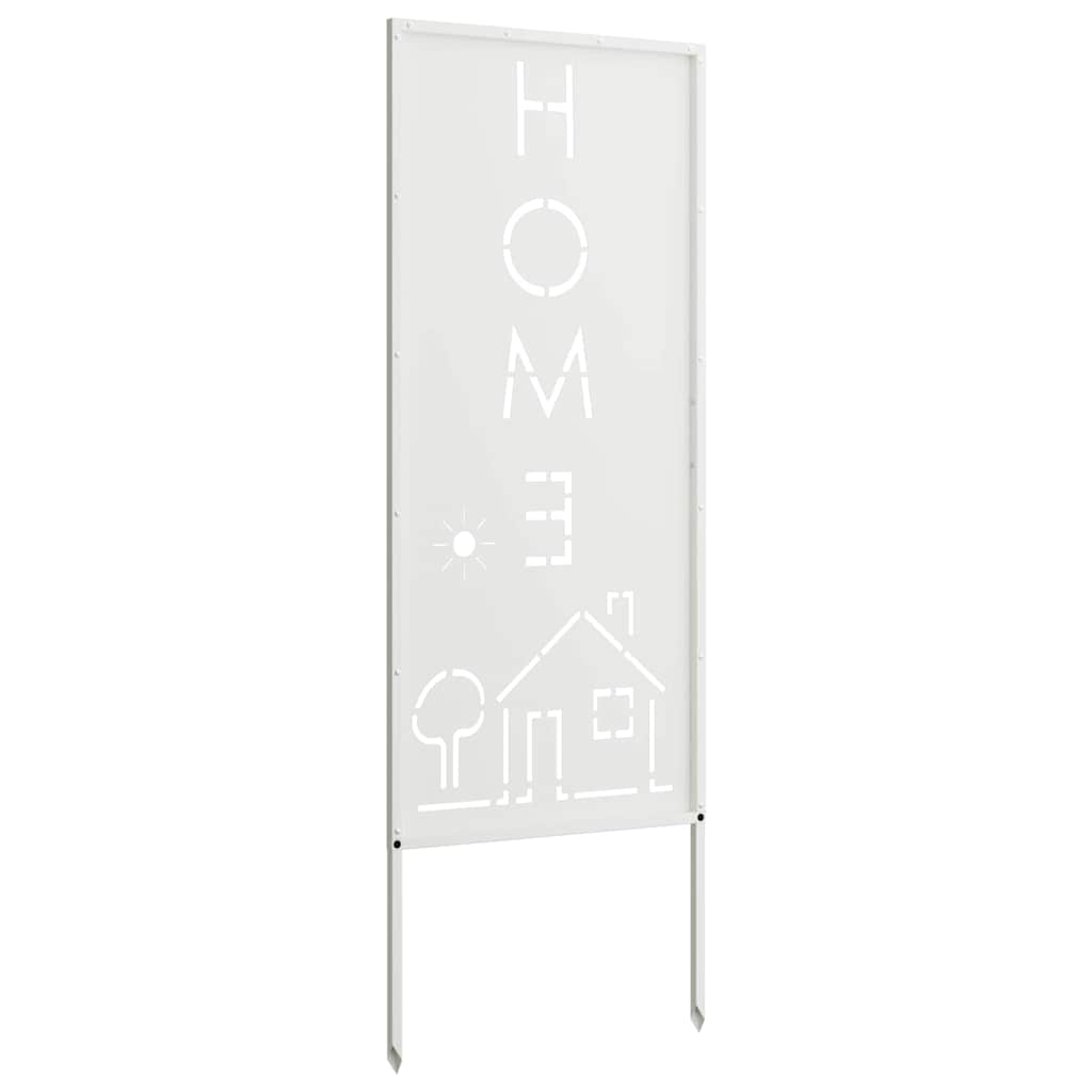 Sodo privatumo ekranas „Fretwork“ Balta 50 x 140 cm