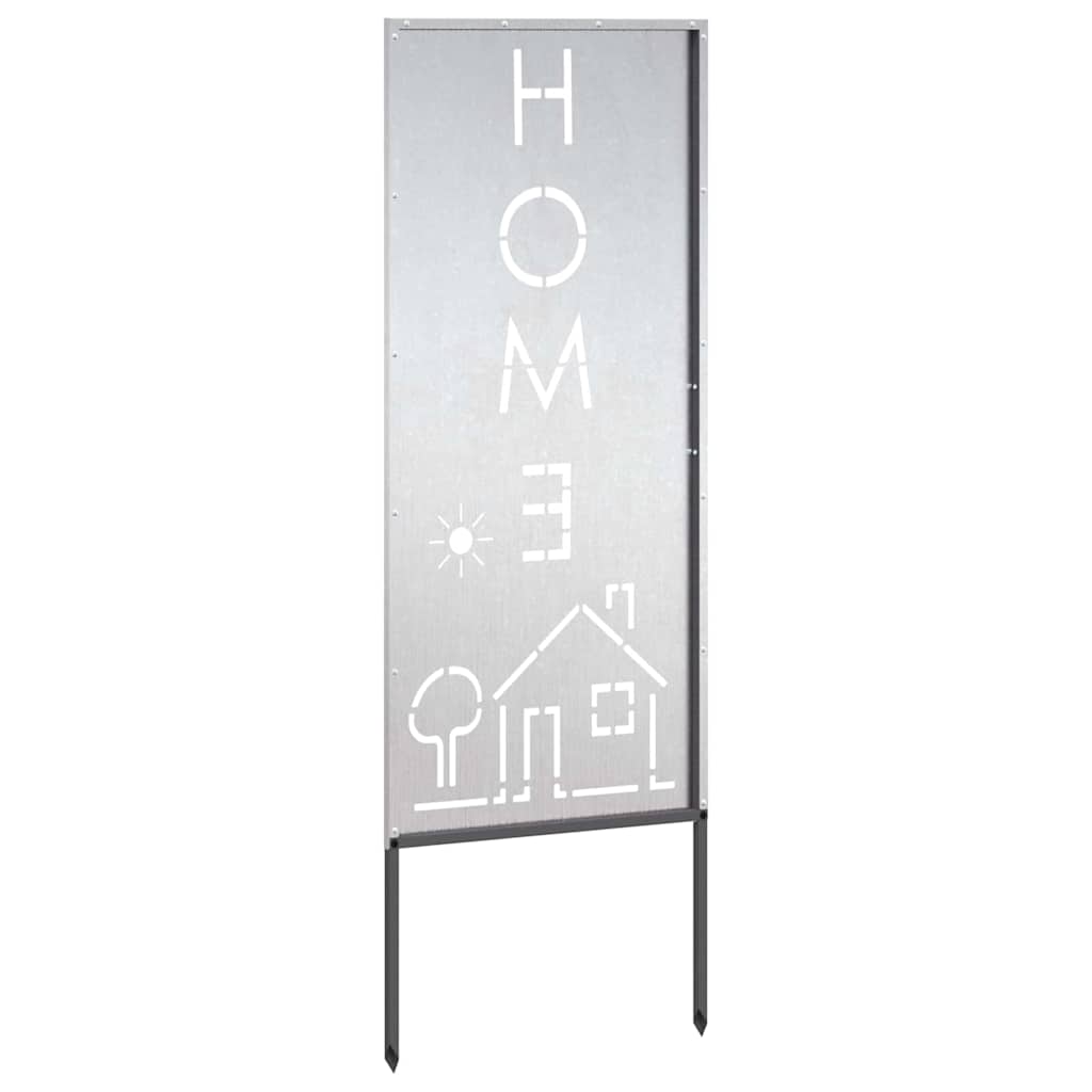 Sodo privatumo ekranas Sidabro 50 x 140 cm Nerūdijantis plienas