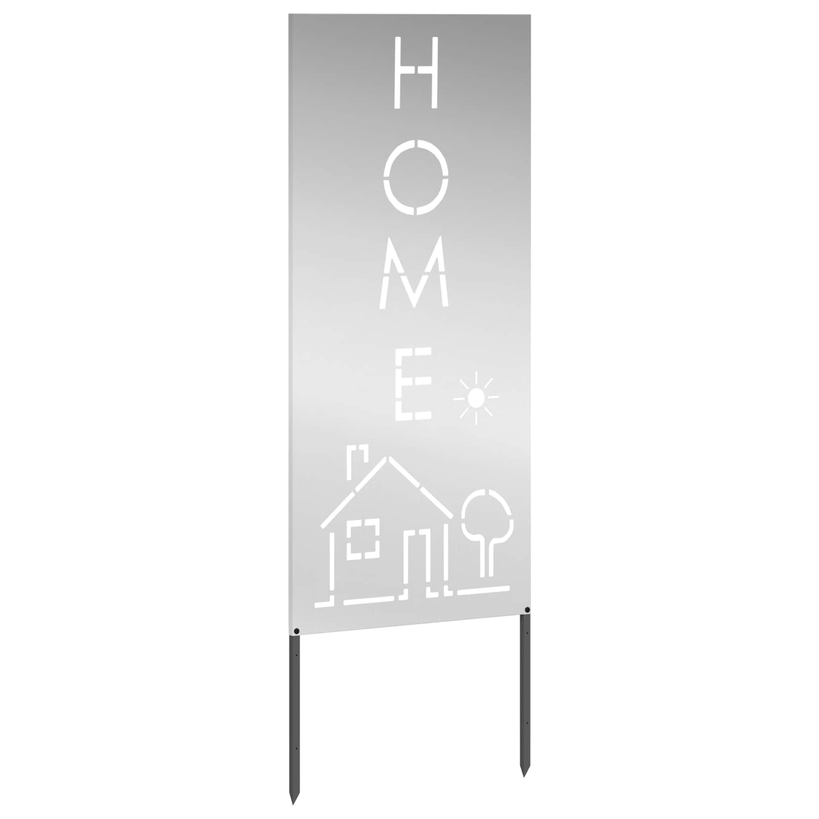 Sodo privatumo ekranas „Fretwork“ Sidabro 50 x 140 cm