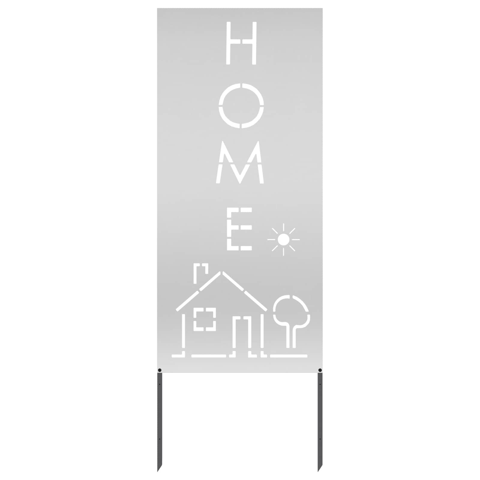 Sodo privatumo ekranas „Fretwork“ Sidabro 50 x 140 cm
