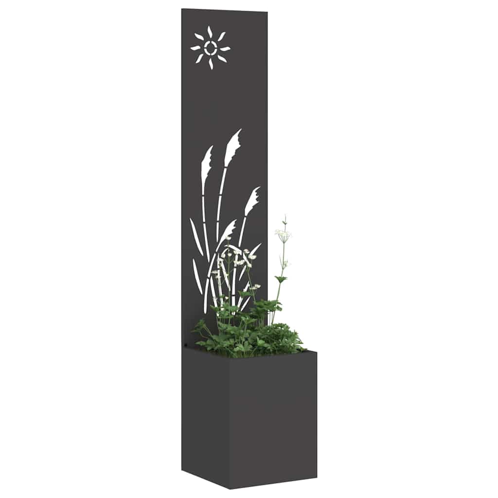 Sodo privatumo ekranas „Fretwork“ Juoda 32 x 140 cm