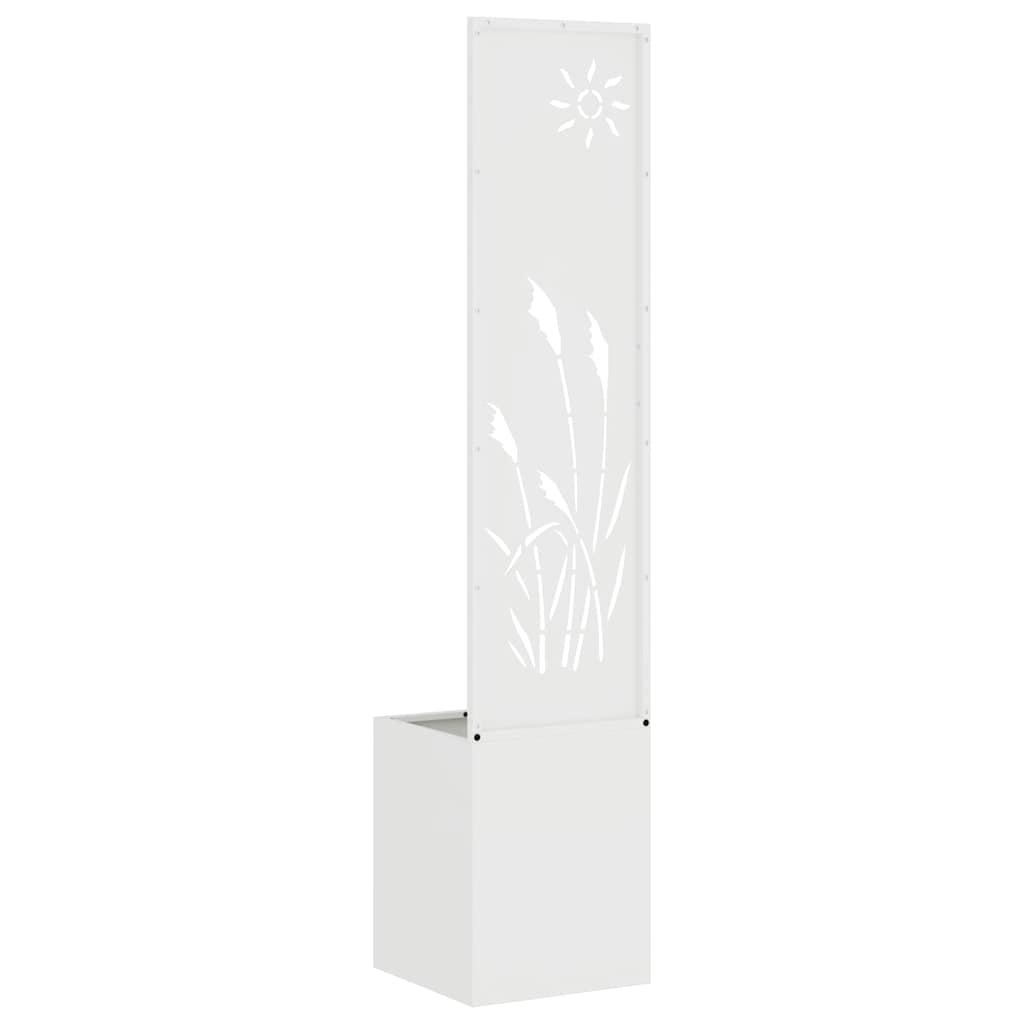 Dārza privātuma ekrāns "Fretwork" balts 32 x 140 cm