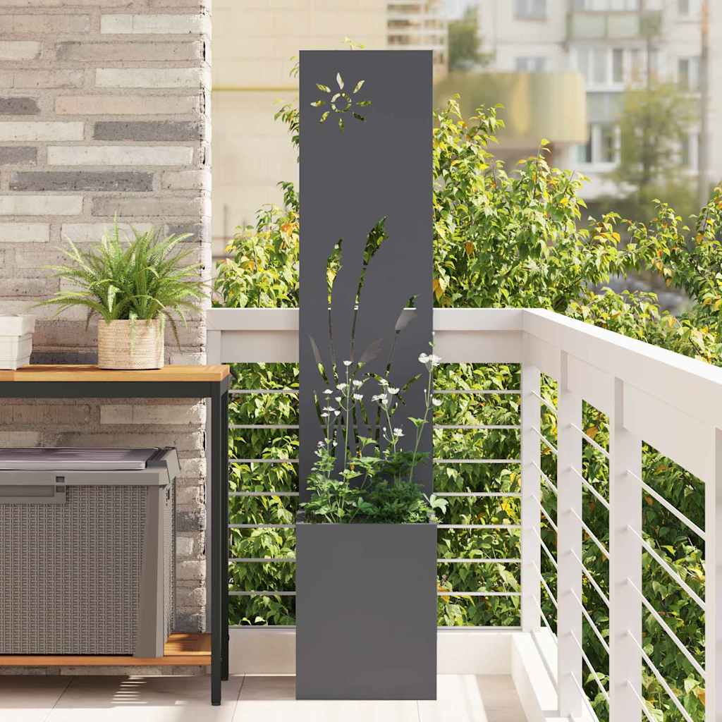 Sodo privatumo ekranas „Fretwork“ Antracitas 32 x 140 cm