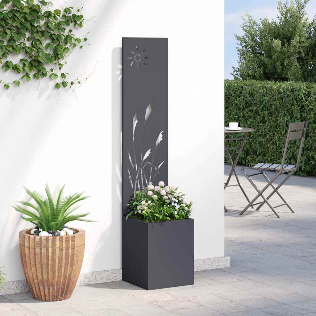 Sodo privatumo ekranas „Fretwork“ Antracitas 32 x 140 cm