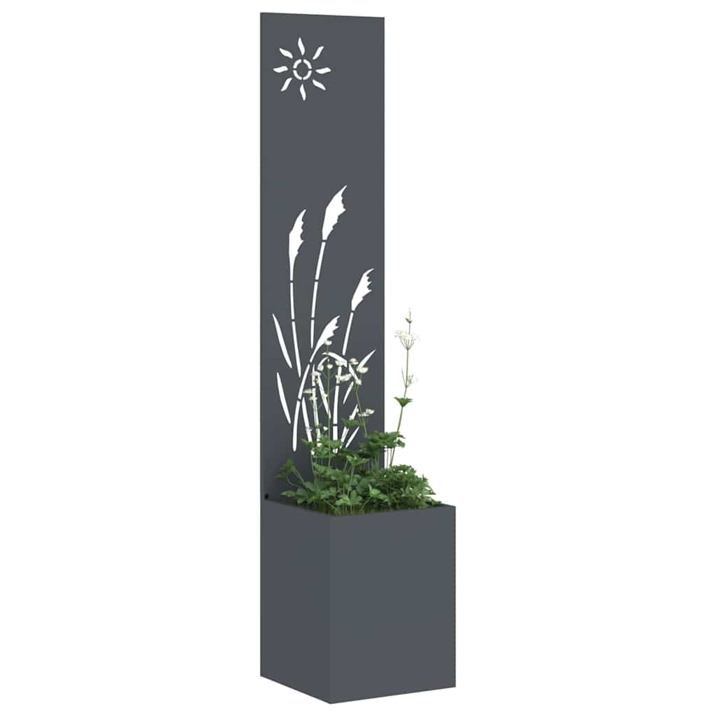 Sodo privatumo ekranas „Fretwork“ Antracitas 32 x 140 cm