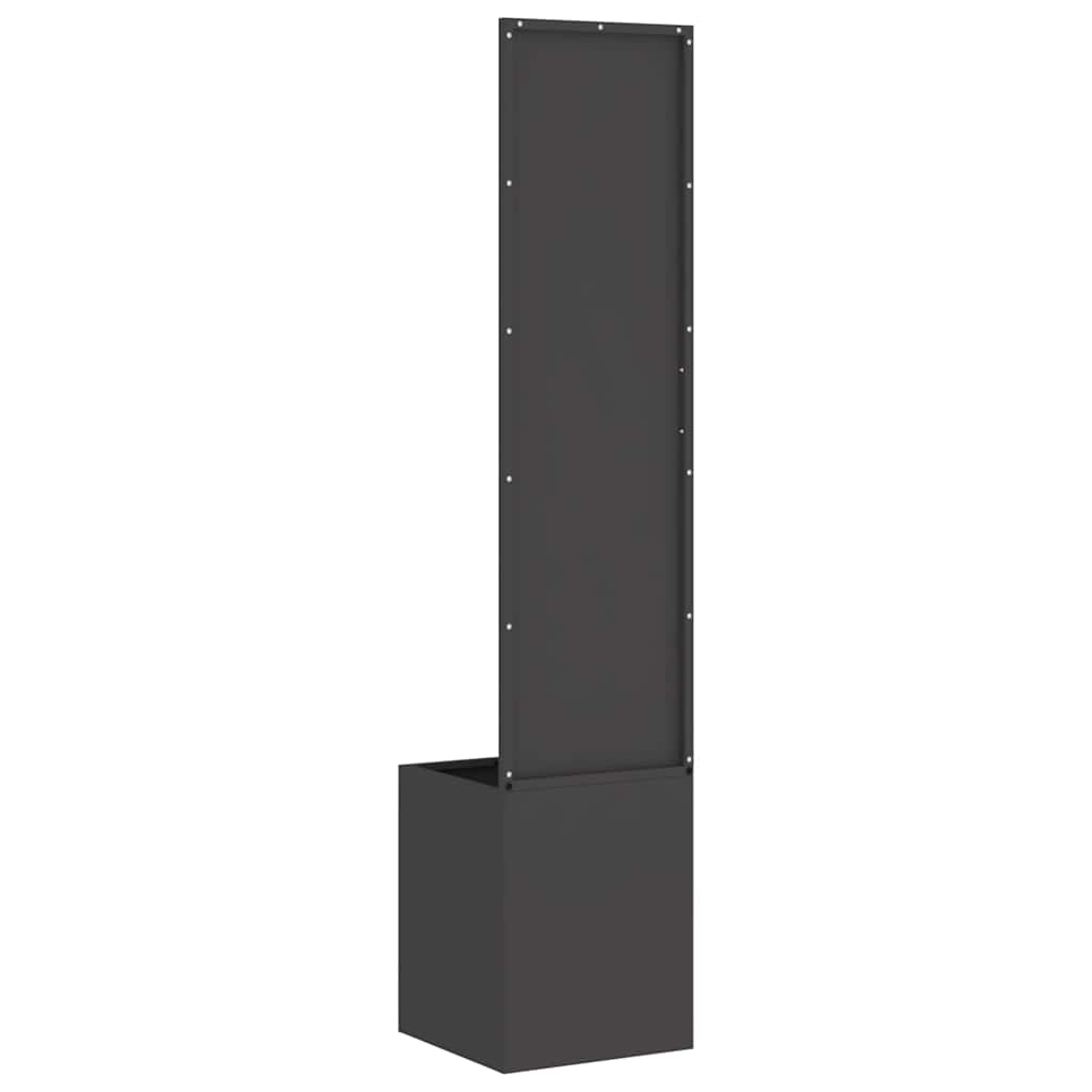 Garden Privacy Screen Fretwork Black 32 x 140 cm