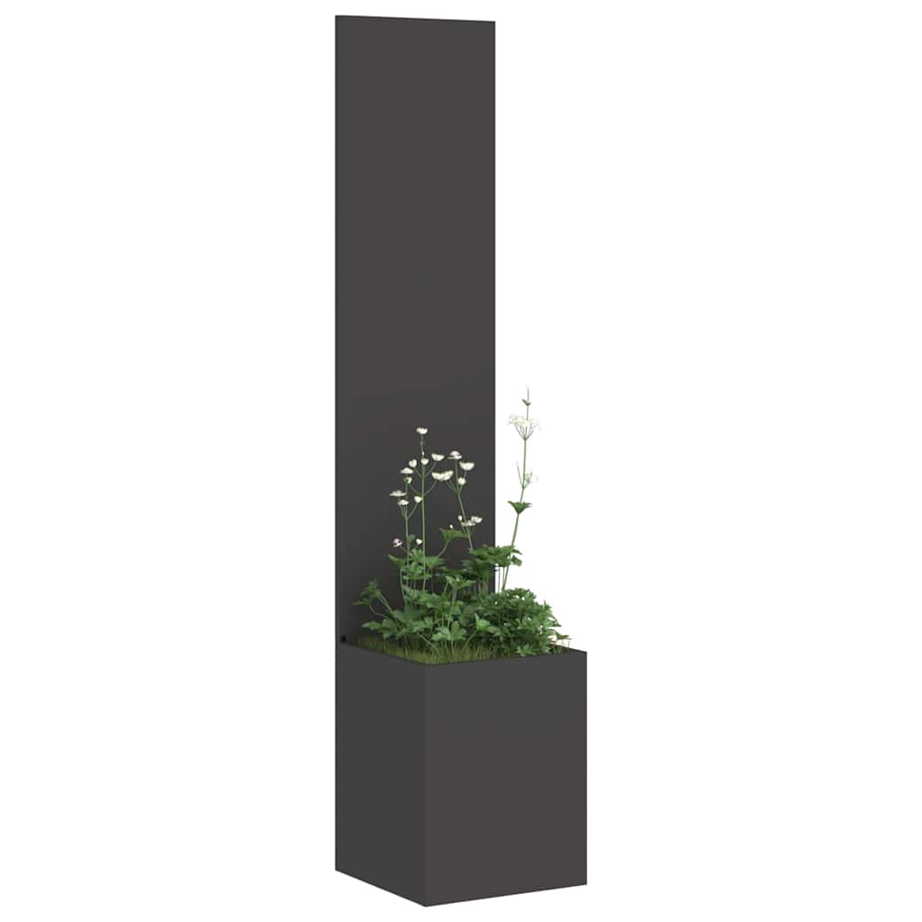 Garden Privacy Screen Fretwork Black 32 x 140 cm