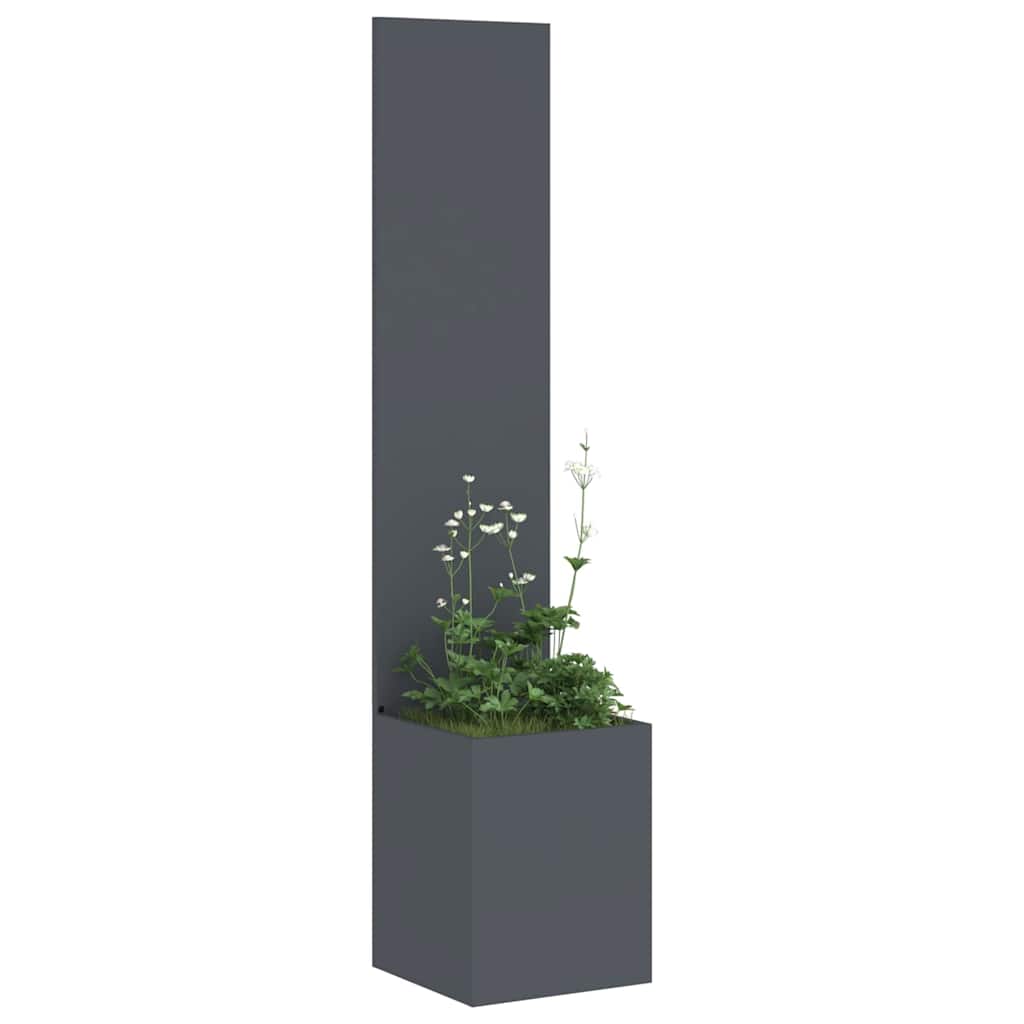 Garden privacy screen "Fretwork" Anthracite 32 x 140 cm