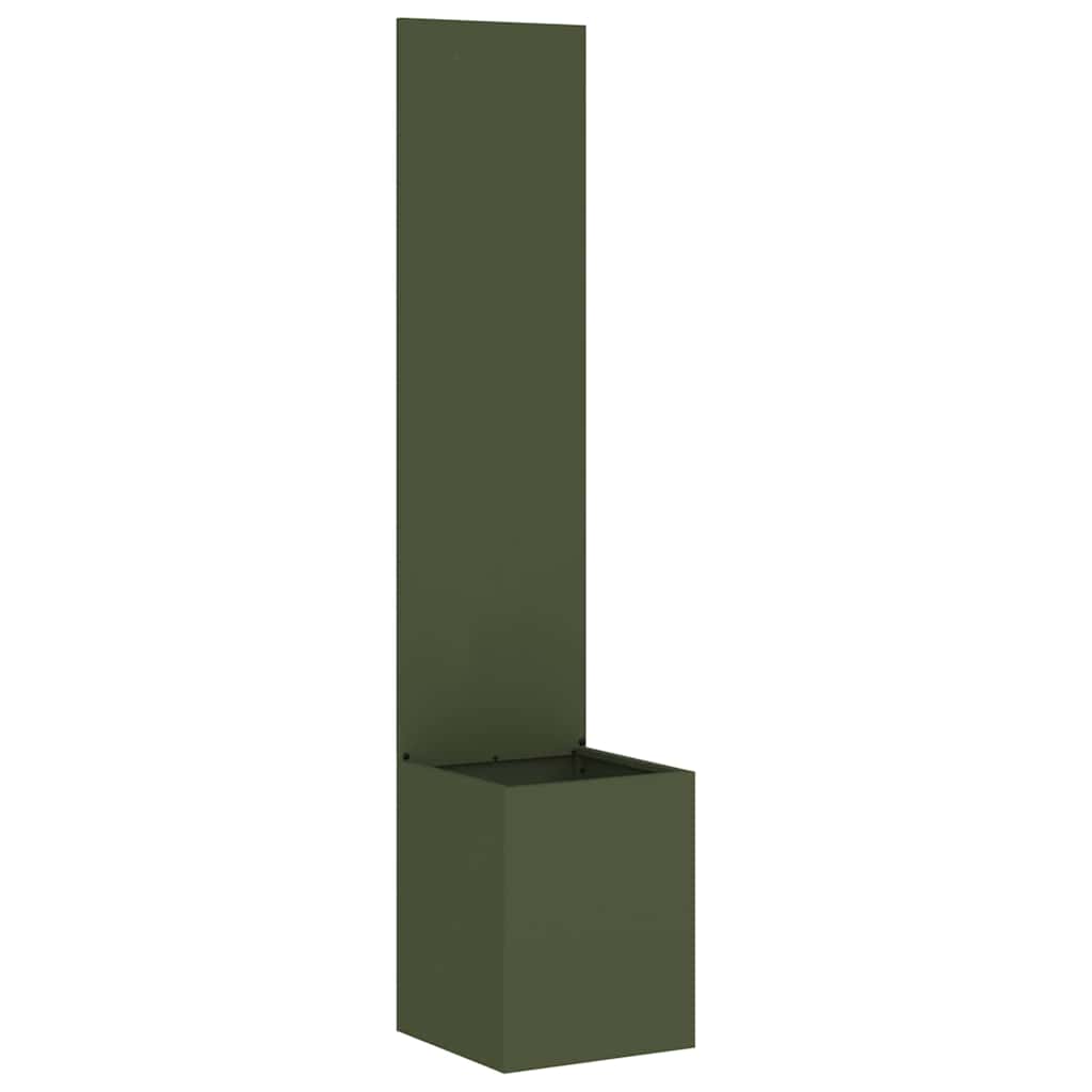 Garden Privacy Screen Fretwork Olive Green 32 x 140 cm