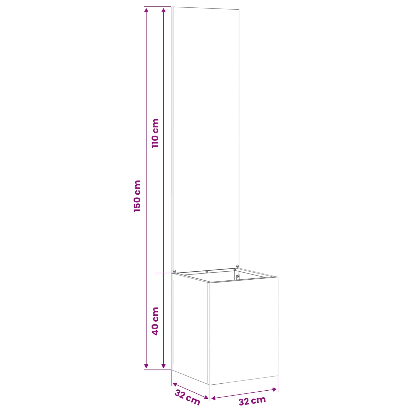 Garden Privacy Screen "Fretwork" Silver 32 x 140 cm