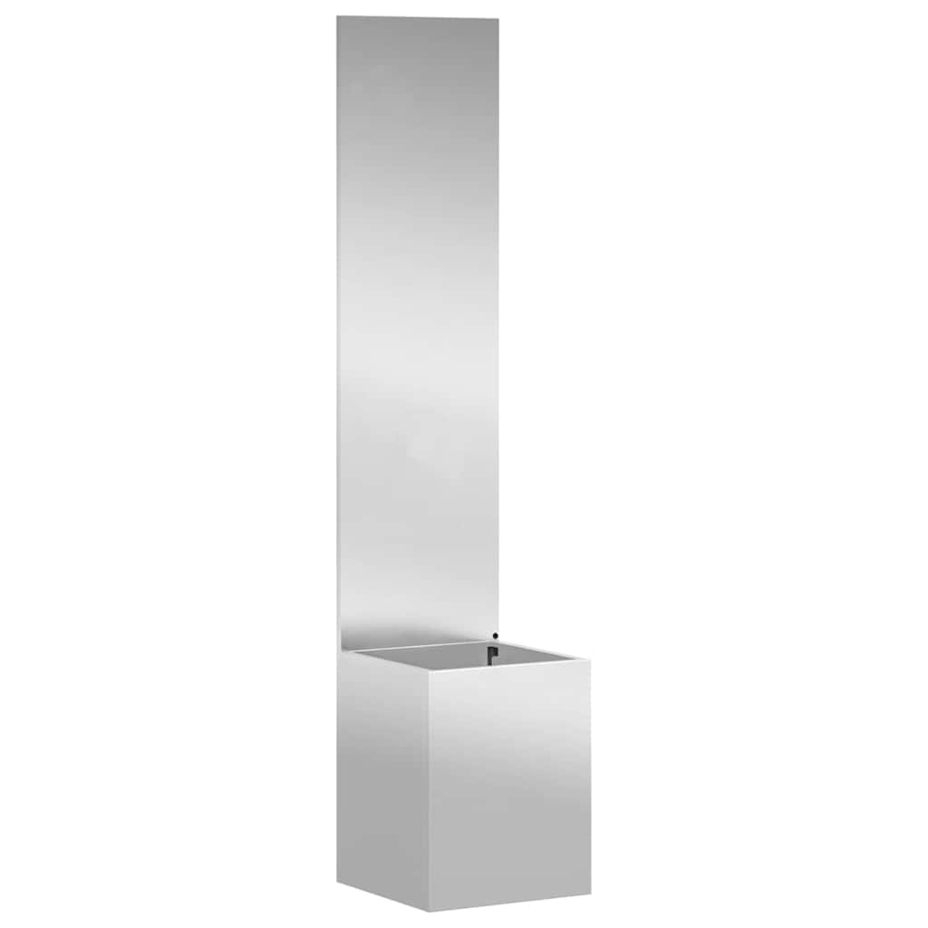 Sodo privatumo ekranas „Fretwork“ Sidabro 32 x 140 cm