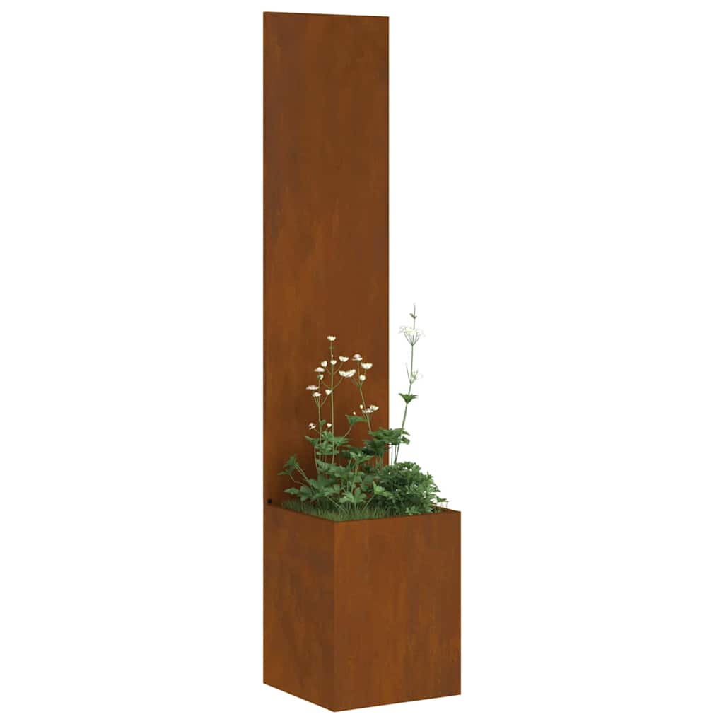 Sodo privatumo ekranas „Fretwork“ Rūdijanti 32 x 140 cm