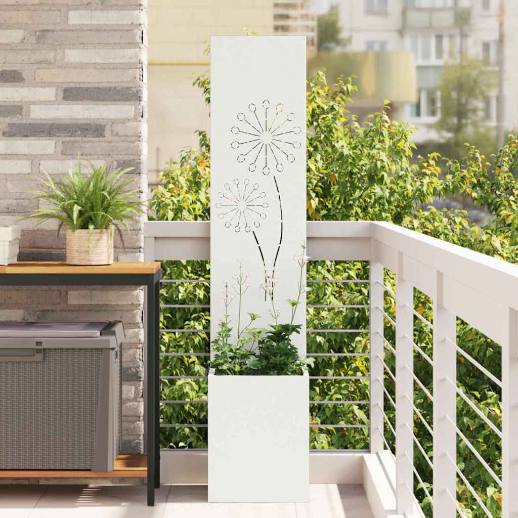 Sodo privatumo ekranas „Fretwork“ Balta 32 x 140 cm