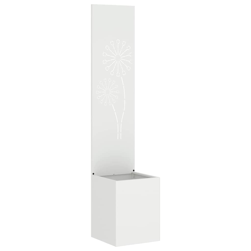 Sodo privatumo ekranas „Fretwork“ Balta 32 x 140 cm