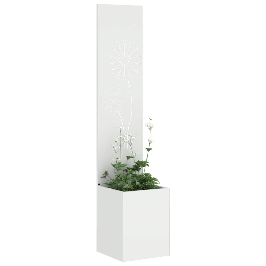 Sodo privatumo ekranas „Fretwork“ Balta 32 x 140 cm