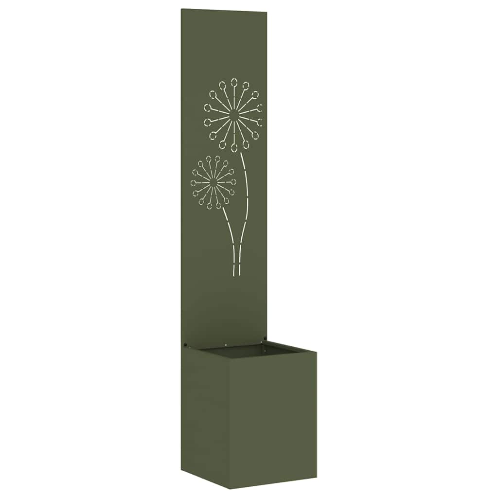 Sodo privatumo ekranas „Fretwork“ Alyvuogių žalia 32 x 140 cm